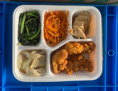 只有加班才有的盒饭
